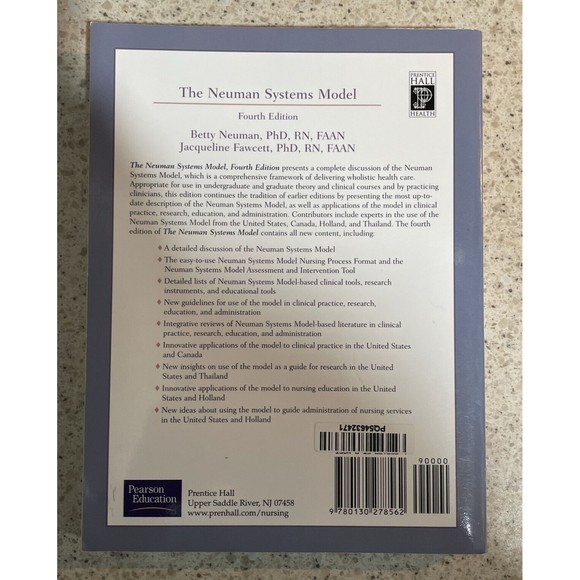 The Neuman Systems Model by Neuman, Betty M.; Fawcett, Jacqueline. 4th Edition - Picture 2 of 3